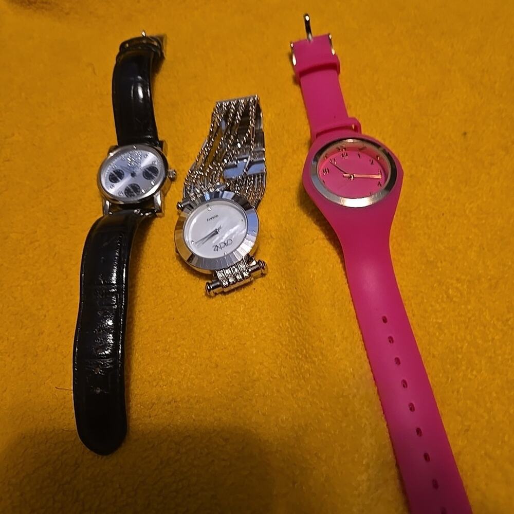 3 Fashion Watches. All Need Batteries